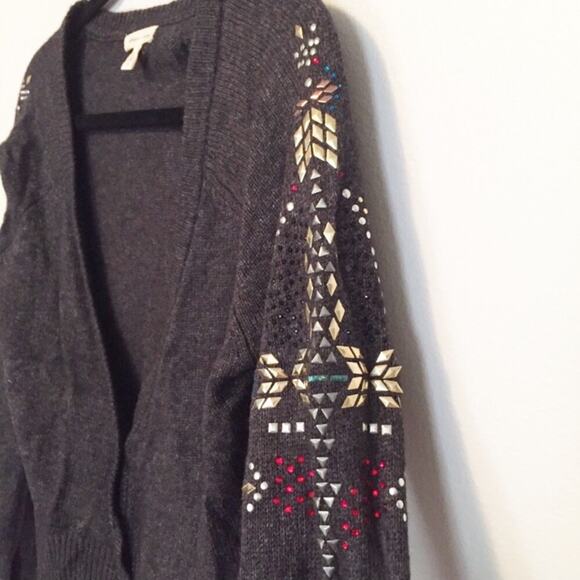 silence + noise jeweled cardigan - Picture 2 of 4